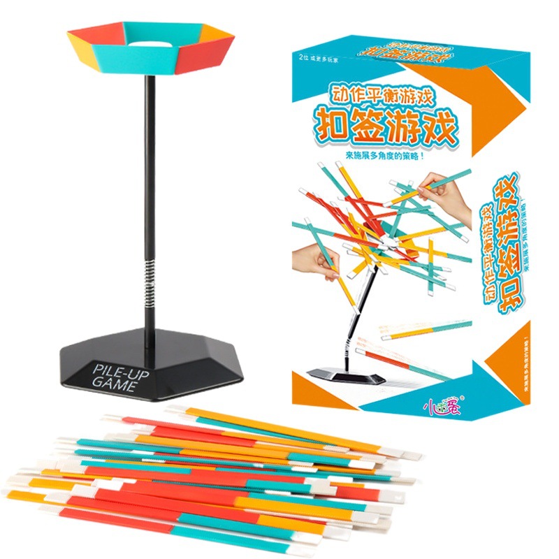 Check in buckle sign game stick parent-child interactive hand jengle board game power balance educational children's desktop toys