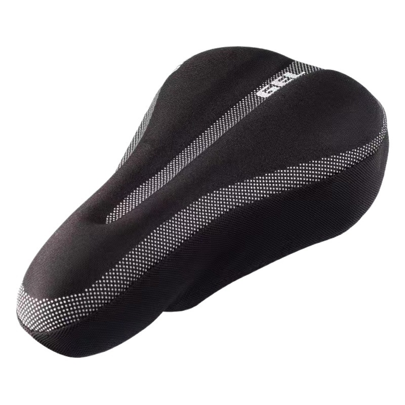 Bicycle cushion shock-absorbing mountain bike universal thickened silicone seat cover super soft long-distance cycling bicycle accessories