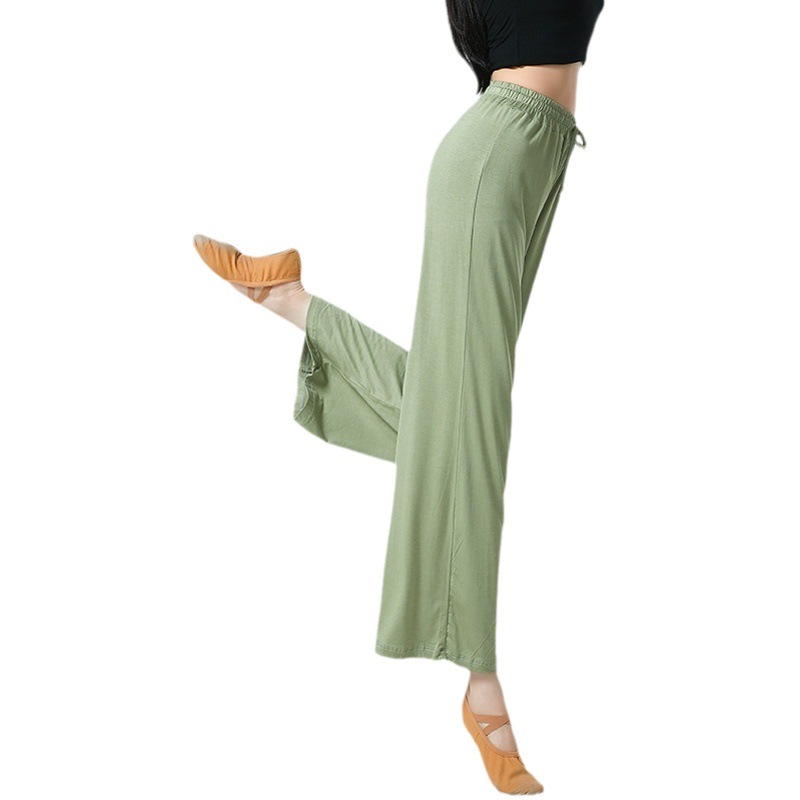 Modal Cloud Wide Leg Pants High Waist Straight Stretch Modern Dance Practice Pants Classical Dance Pants Yoga Pants