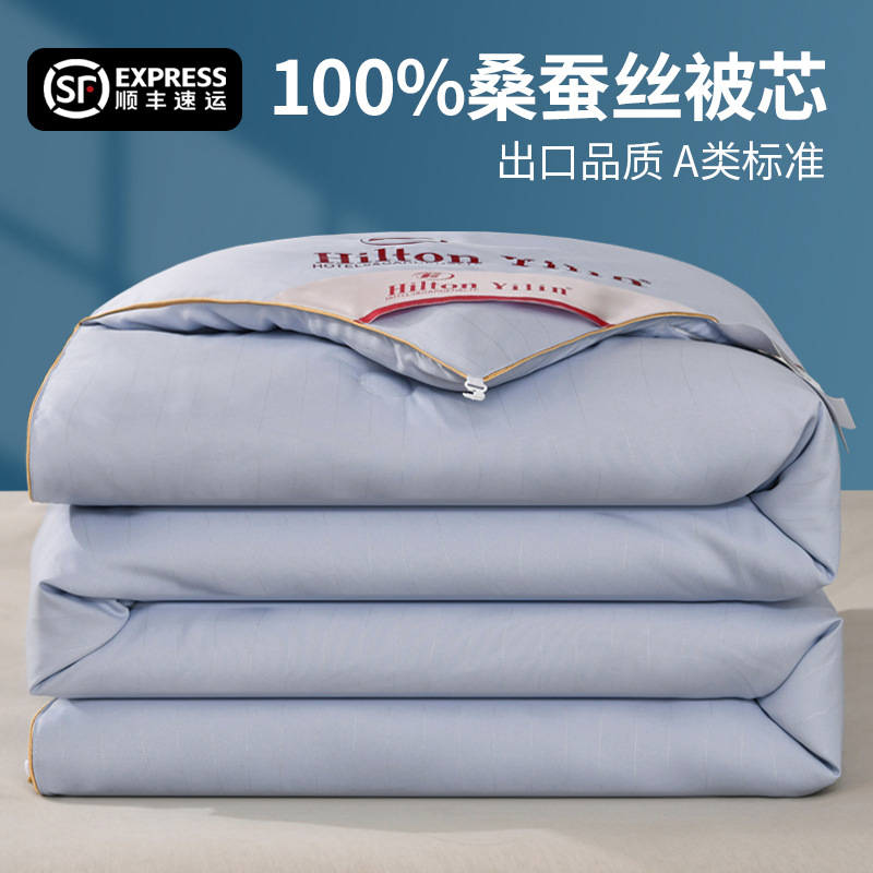 Picture of Pure Cotton Clearance Silk Quilt Mulberry Silk Quilt Spring & Fall Quilt Quilt Core Pure Cotton Air-Conditioned Summer Cool Quilt Thickeneded Winter Quilt