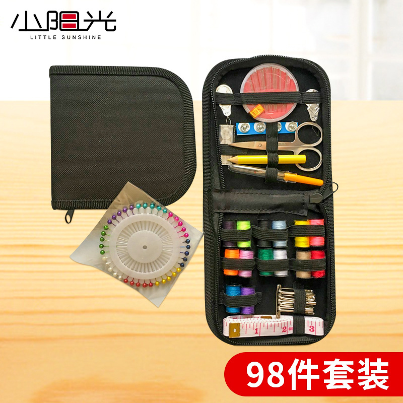 Picture of 98 Pieces Sewing Kits Sewing Tools suit Oval Zipper Bag Style Easy to Carry Customizable Logo