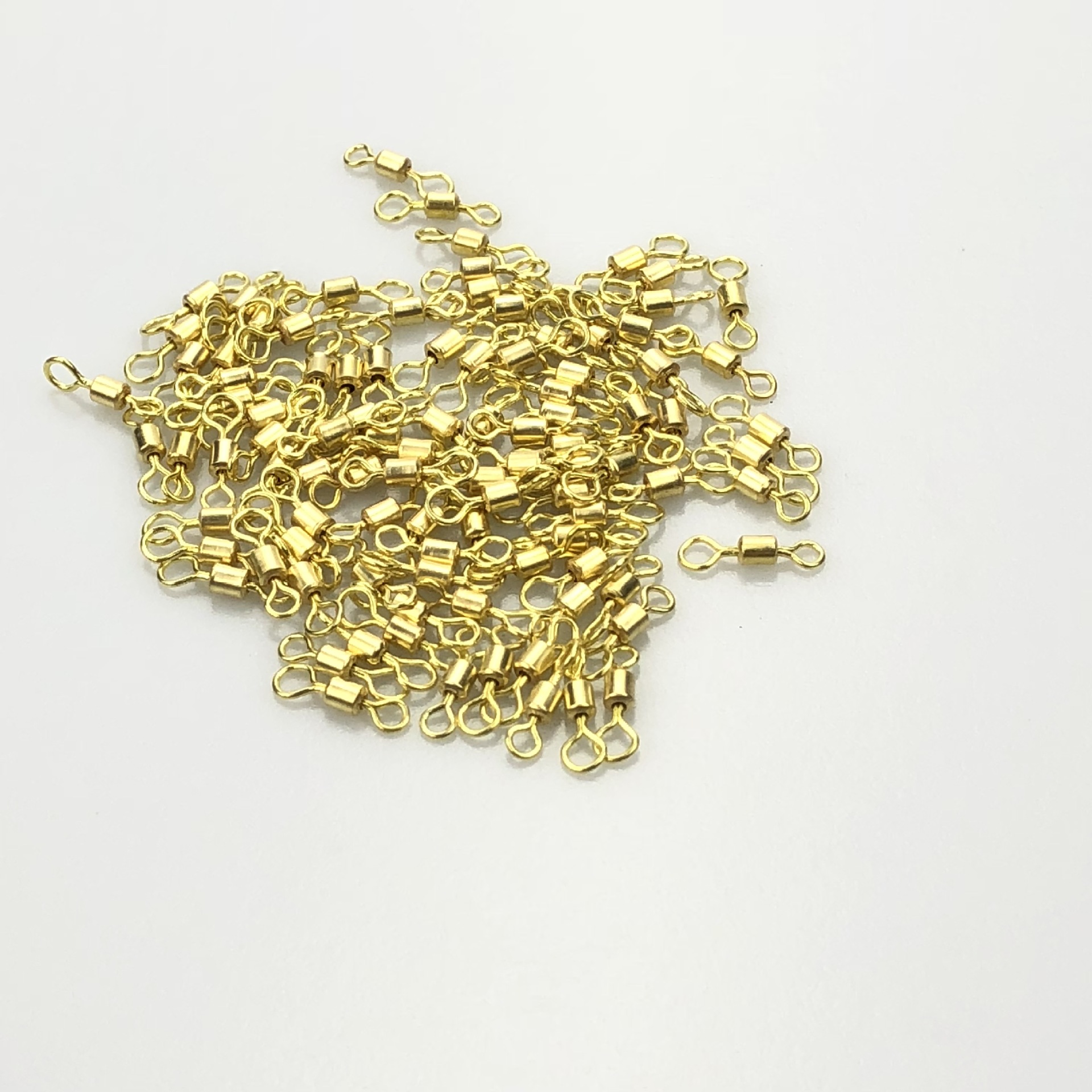 Golden Letter Eight Ring American 8 Ring Rotating Ring Connector Fishing Gear Small Accessories Fishing Gear Female Ring