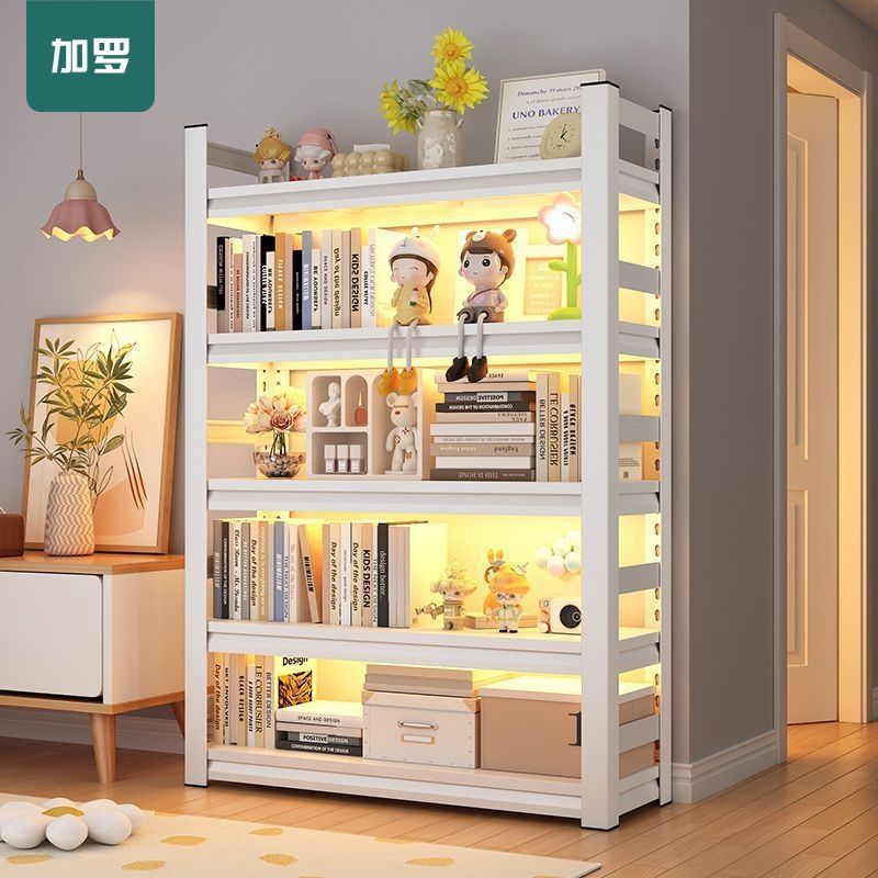 Library Bookshelf with Fence, Family Children's Storage Rack, Floor-Standing Student Book Bookcase, Multi-Layer Storage Rack, Commercial Trade