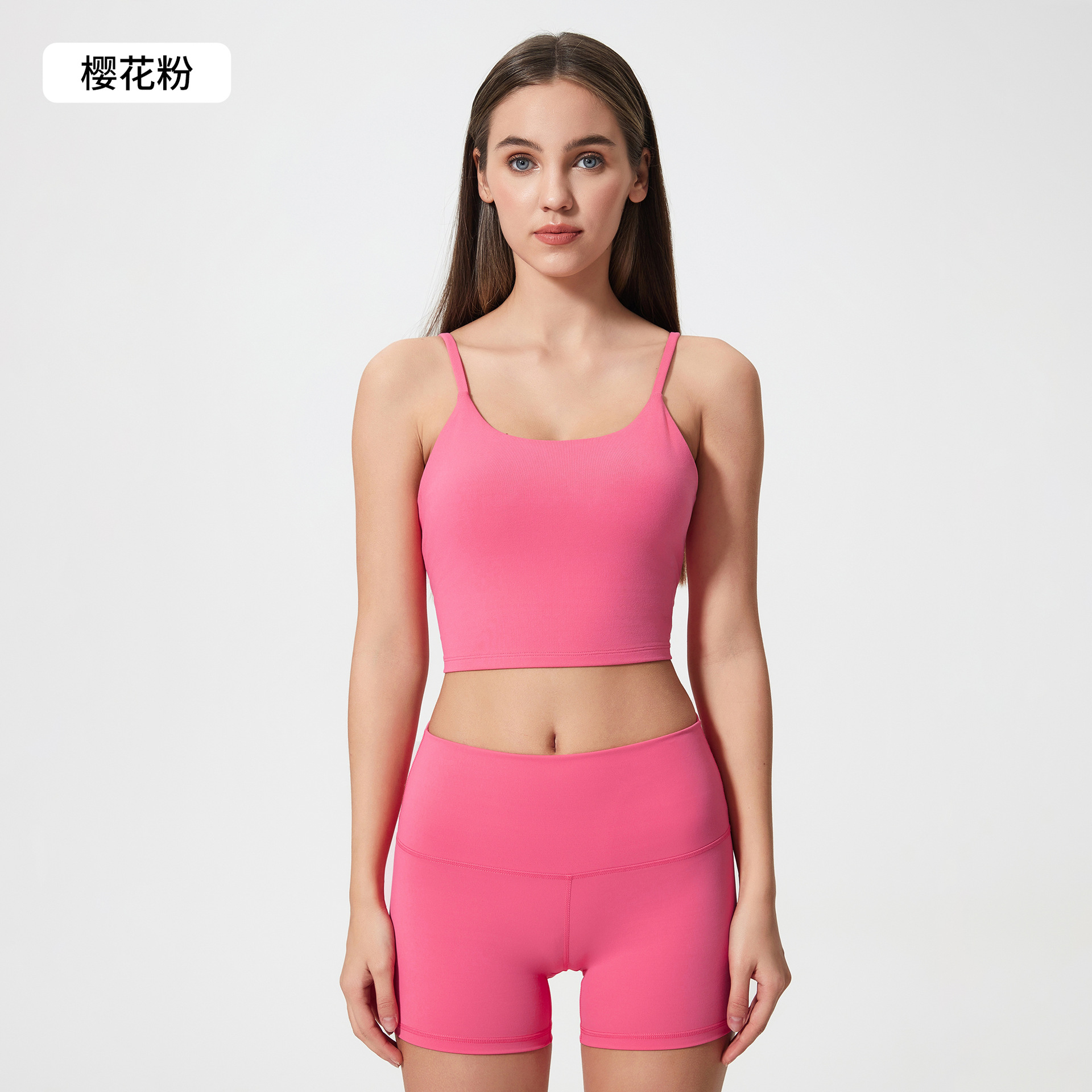 Picture of New Yoga Top Women's Sports Underwear with Chest Pad Thin Belt Beauty Back Fitness Vest Sling Yoga Clothing C5238