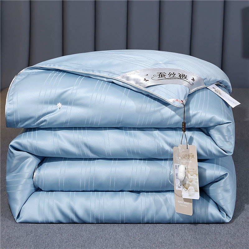 Picture of 60S Cotton Double Palace Cocoon Feather Silk Quilt Summer Cool Quilt Pure Cotton Thickeneded Warm Spring & Fall Quilt Air-Conditioned Quilt Mother Quilt Winter Quilt