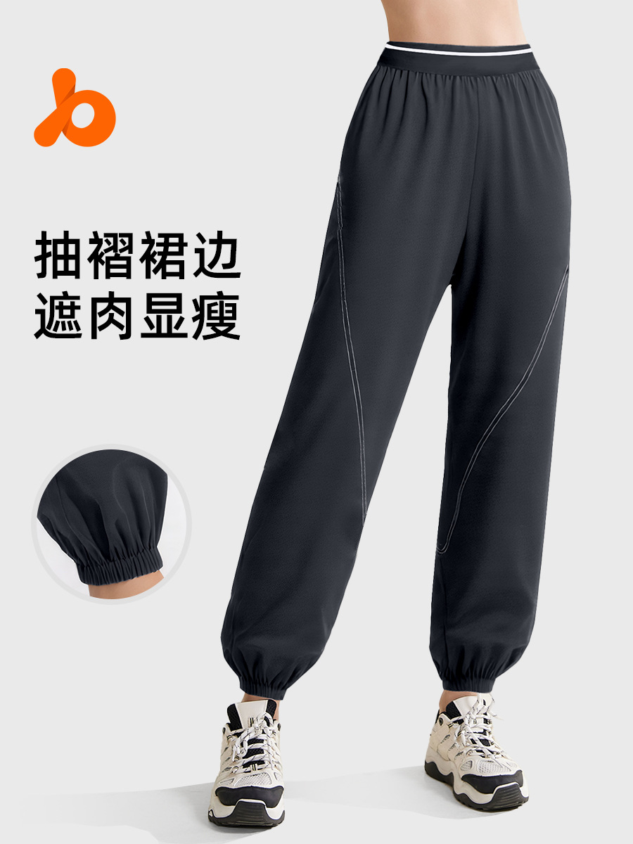 Juyitang Spring and Summer Thin Loose Quick-drying Sports Pants Women's Loose Running Fitness Breathable Training Sports Pants