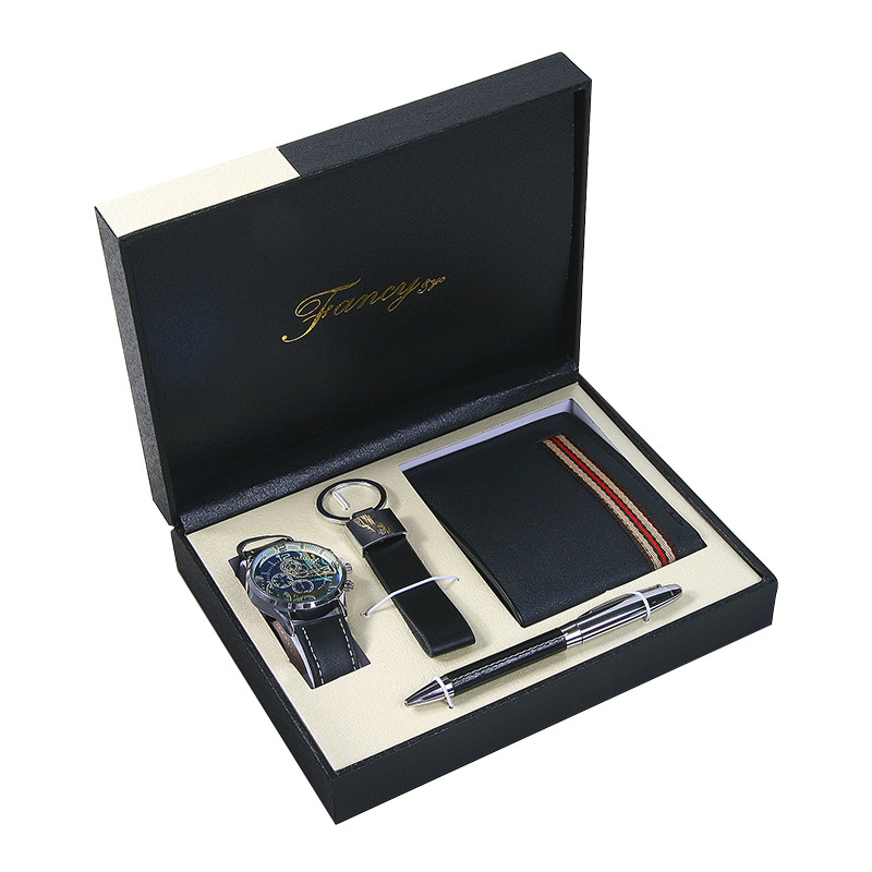 Picture of Cross-border Gift Valentine's Day Gift Set Wallet Keychain Pen Creative Practical Men's Accompanying Gift Business suit