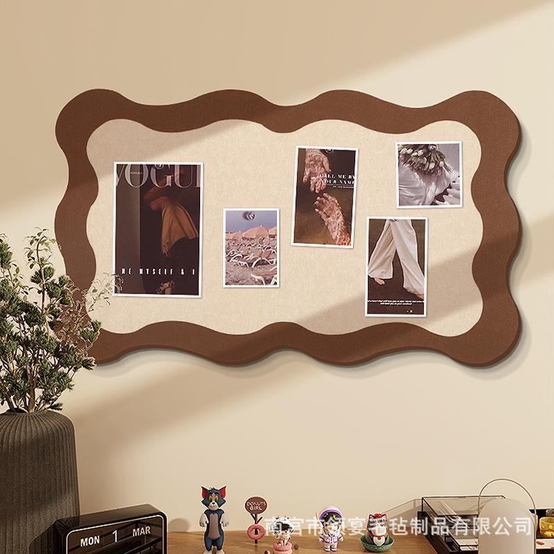 Wholesale felt board wall stickers cork board kindergarten ring photo wall decoration non-perforated non-hurting wall ugly wall stickers