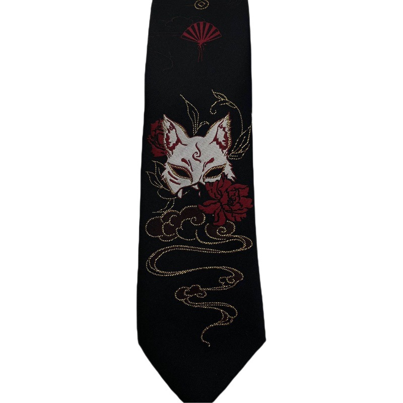 Picture of Second-dimensional Japanese Nine-tailed Fox Tie JKDK Uniform Shirt Hand-matched All-match Fashion Nine-tailed Fox Fairy Tie