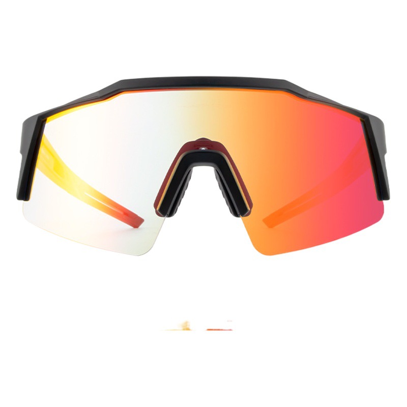 Kapvoe Radar Color-Changing Red-Blue Film Cycling Glasses for Men and Women Outdoor Sports Running Uv Protection