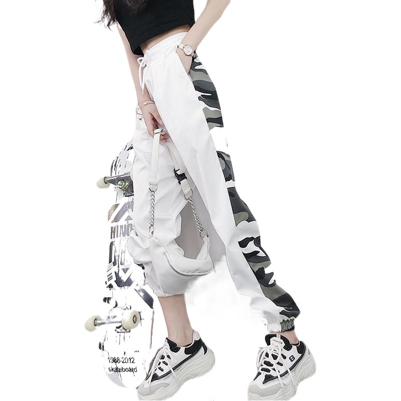 Sports Pants Women's Casual Loose Thin High Waist Leg 2023 New Korean Style Student's All-match Sweatpants for Spring and Summer