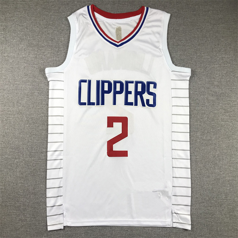 Clippers No. 2 Leonard's new embroidered basketball Clippers jersey