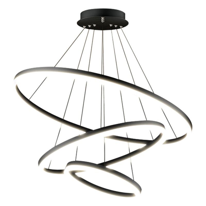 Modern Minimalist Living Room Chandelier, High-End Circular Bedroom Chandelier, 2025 New Model with Smart Control for Dining Room