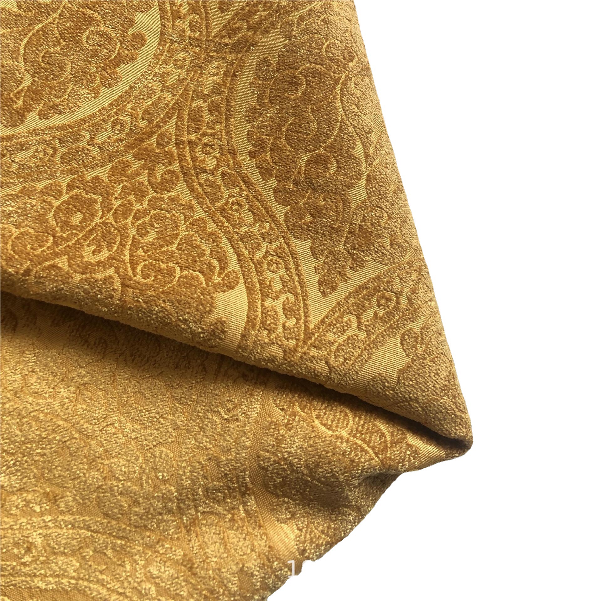 Classical European chenille jacquard sofa curtain cloth thickened wear-resistant imitation viscose chenille decorative cloth