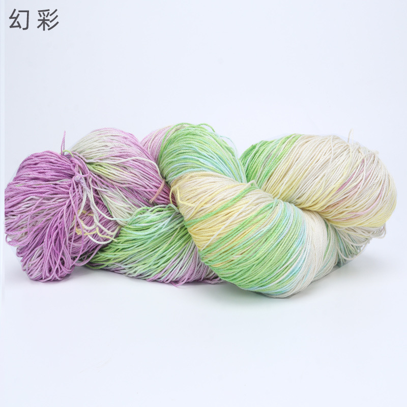 Picture of Cross-border hot-selling segment dyed Tencel flax thread handmade diy color halo fashion yarn wool group wholesale