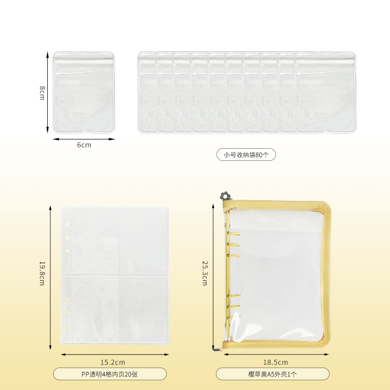 Picture of Anti-oxidation Jewelry Storage Book Earrings Ear Studs Ear Clips Necklace Hand Jewelry Silver Jewelry Sealed Bag Portable Bag Book