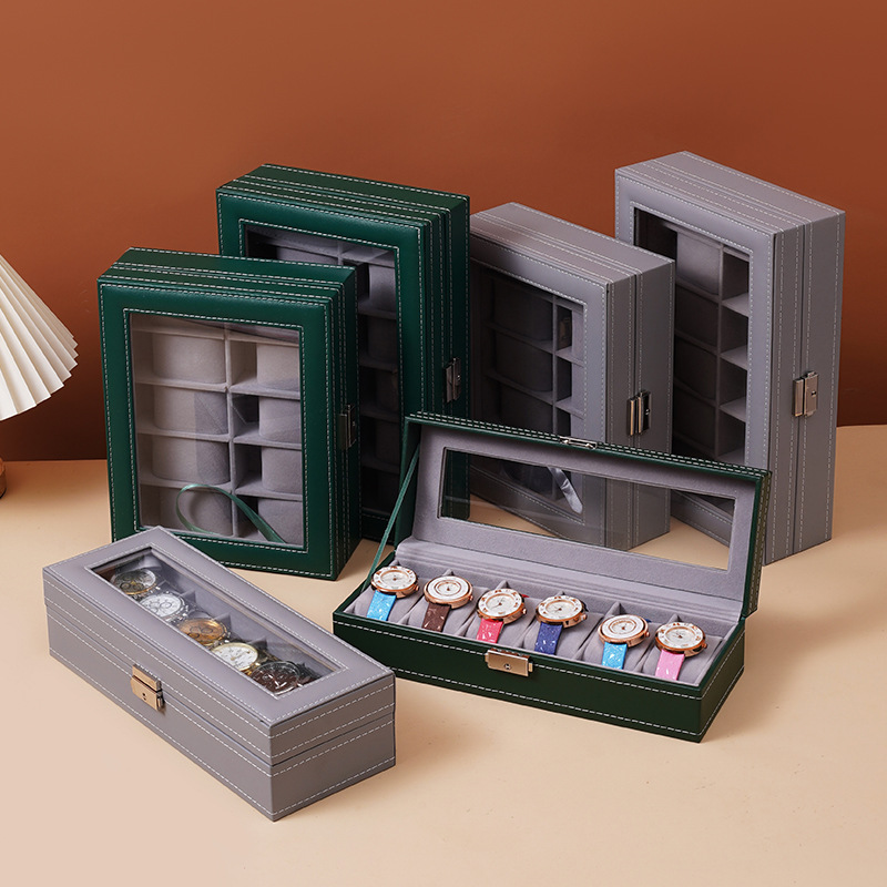 Picture of Independent skylight watch display box household watch storage box with glass exquisite dustproof watch display box
