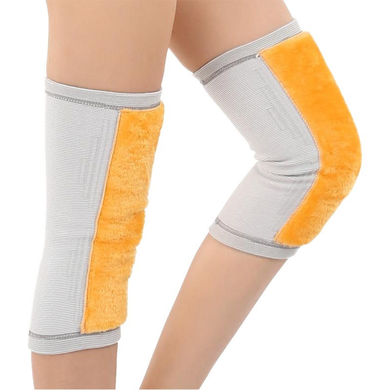 Factory direct autumn and winter fleece-lined thickened knee knitted motorcycle warm inner knee cycling a generation of hair