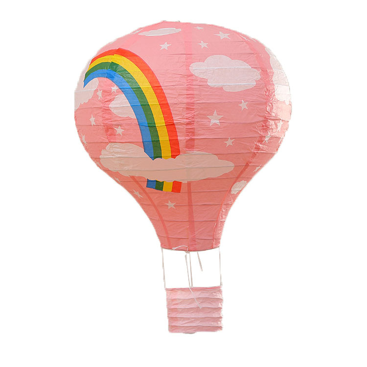 Picture of Hot Air Balloon Paper Lantern Decoration Shopping Mall Store Celebration Kindergarten Corridor Hanging Decoration Birthday Party Celebration Venue Layout
