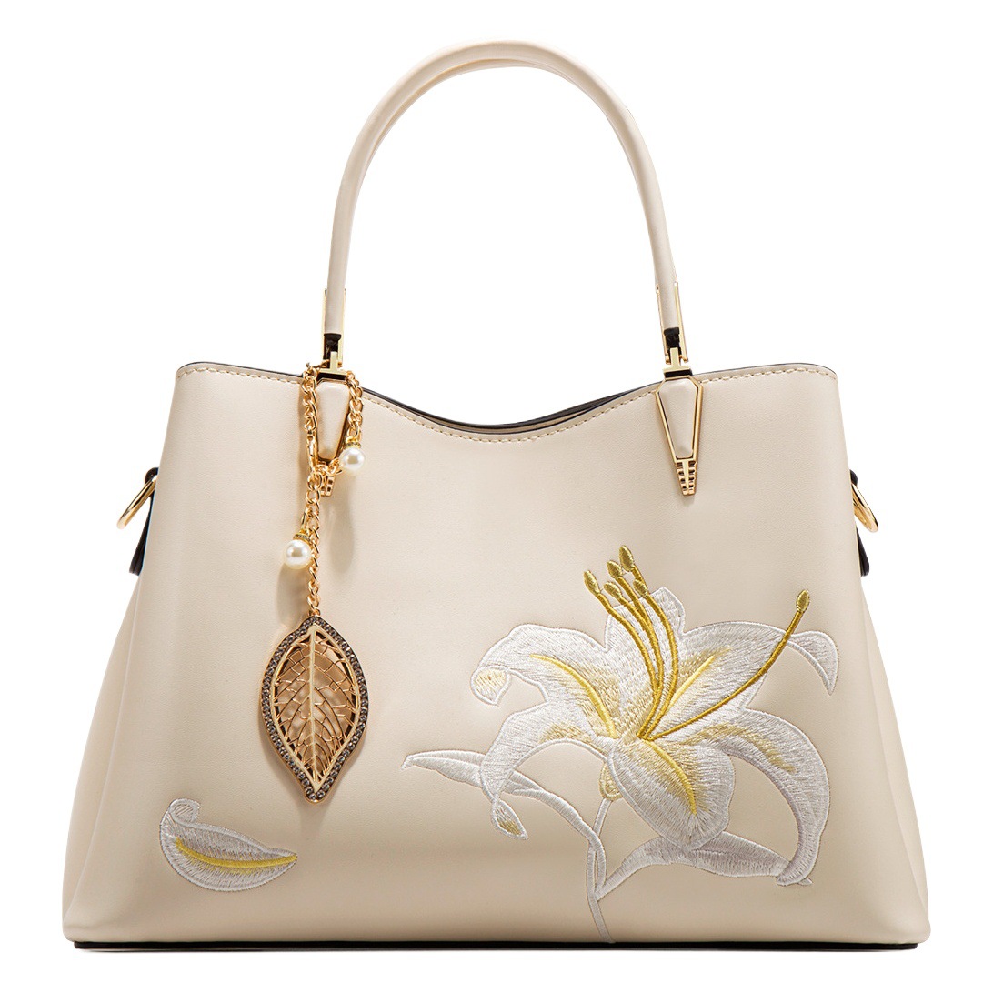 New Chinese style national style bag handbag high-grade middle-aged women's embroidered mother bag large capacity cheongsam bag gift