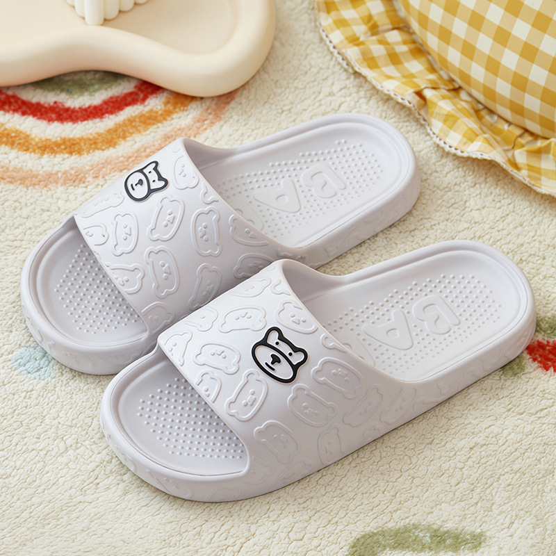 Picture of New Cartoon Sandals and Slippers for Women Summer Couple Wear Non-slip Thick Bottom Bathroom Bathing Hotel Slippers for Men Summer