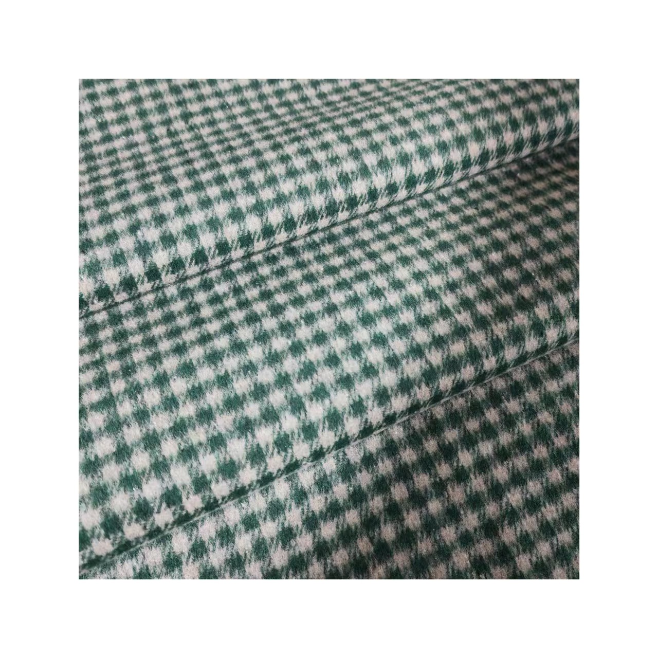 Picture of Shaoxing factory in stock wool small plaid fashion shirt skirt shoes hat luggage plaid woolen fabric
