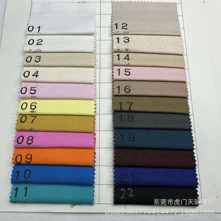 Woven twill cotton boutique 108*56 twill singe boutique twill yarn card 16*10 clothing shoes and hats