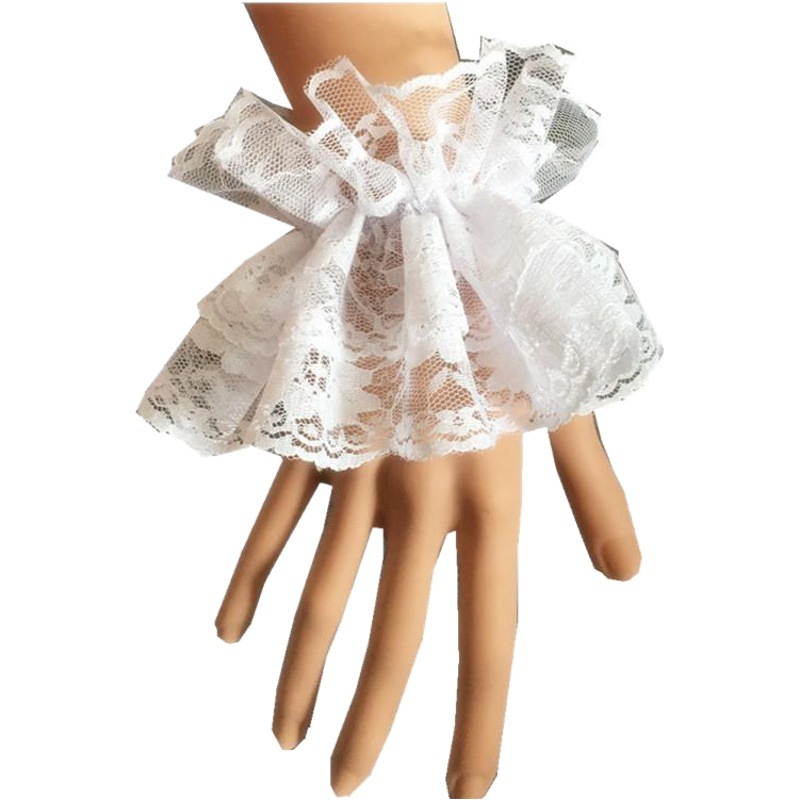 Picture of Lolita Accessories Short Lace Hand Sleeves Gloves Lace Sexy Nightclub Japanese Soft Girl Hand Sleeves Clothing Accessories