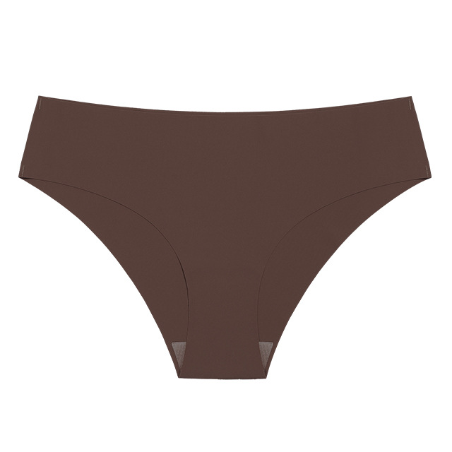 Picture of European and American Cross-border Pregnant Women's plus size Traceless Women's Underwear Class A Ice Silk Breathable Sports Low Waist Naked Briefs for Women