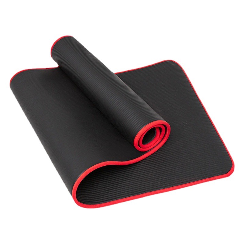 Factory wholesale NBR edging yoga mat beginner men's and women's fitness mat sports non-slip mat can be printed logo