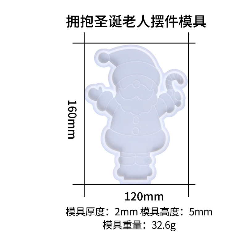 Picture of Triumphant diy dripping mold Christmas ornaments silicone mold Christmas snowman Christmas tree ornaments