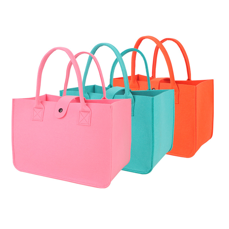 Custom felt handbag shopping bag advertising gift baby 100-day-old felt bag can be printed logo