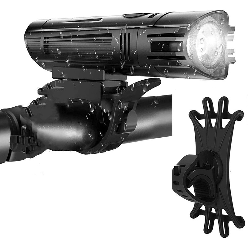 New cross-border [rechargeable bicycle light headlight taillight suit] waterproof mountain bike night riding strong light riding light