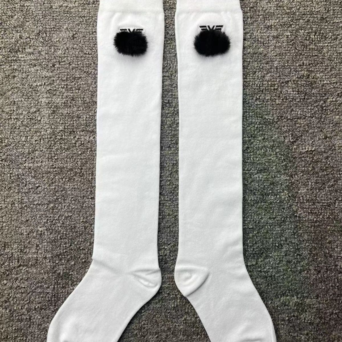 New Long Golf Clothing Women's Socks, Long Tube Socks, Sports Casual Ball Socks, Elastic Pom-Pom Decoration, Breathable Long Socks