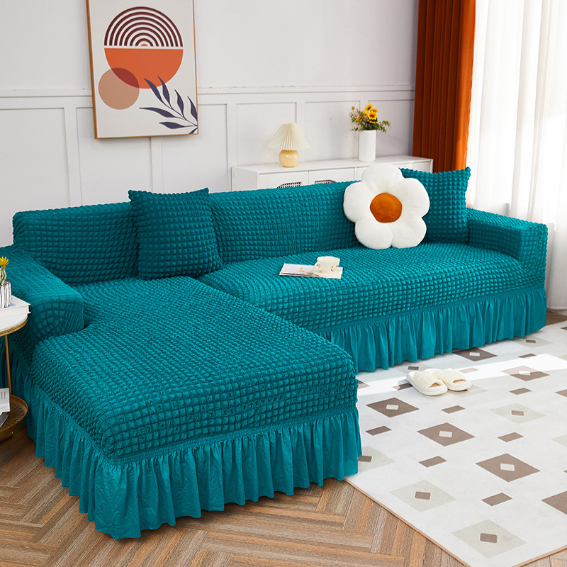 Picture of Thickened stretch seersucker lace sofa cover cover for imperial concubine single double combination sofa cover all-inclusive non-slip
