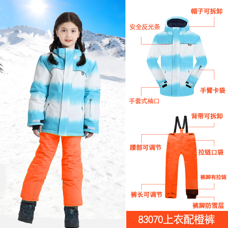 Picture of Cross-border e-commerce Phibee baby elephant girl's thickened jacket ski suit children's suit one-piece delivery