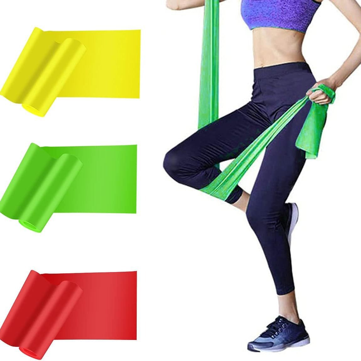 TPE Yoga Pull Sheet Stretch Belt Fitness Leg Training Stretch Resistance Belt Auxiliary Strength Rehabilitation Training Pull Rope