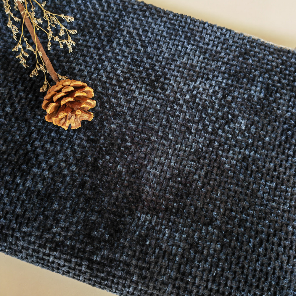Picture of F508 in stock Straight Supply Oblique Fishing Net Pattern Chenille Sofa Cotton Linen Fabric Sofa Cover Pillow Cushion Linen Fabric