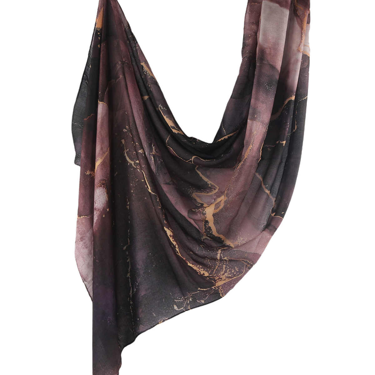 Picture of Best-Selling Watercolor Tie-Dye Cotton Scarf Arabian Satin Polyester Long Scarf Turkish Middle Eastern Scarf