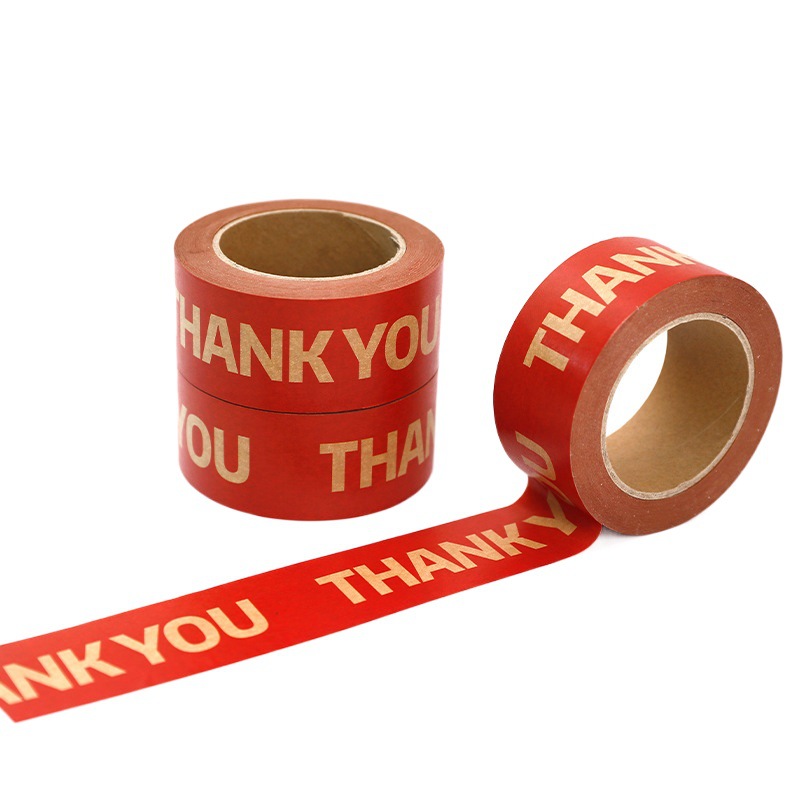 Eco-Friendly Kraft Paper Tape, Easy to Tear, High Adhesion, Strong, Writable, Suitable for Packaging and Sealing, Water-Free Kraft Tape for Express Delivery