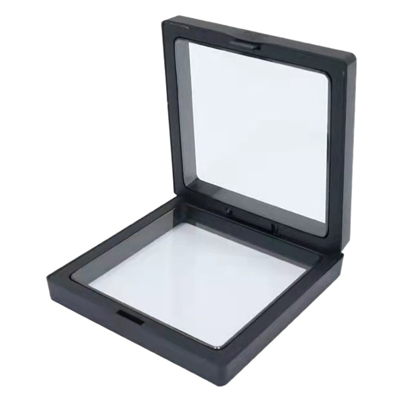 High-end atmospheric heaven and earth box packaging accessories storage box simple suspension transparent display box elastic gift box
