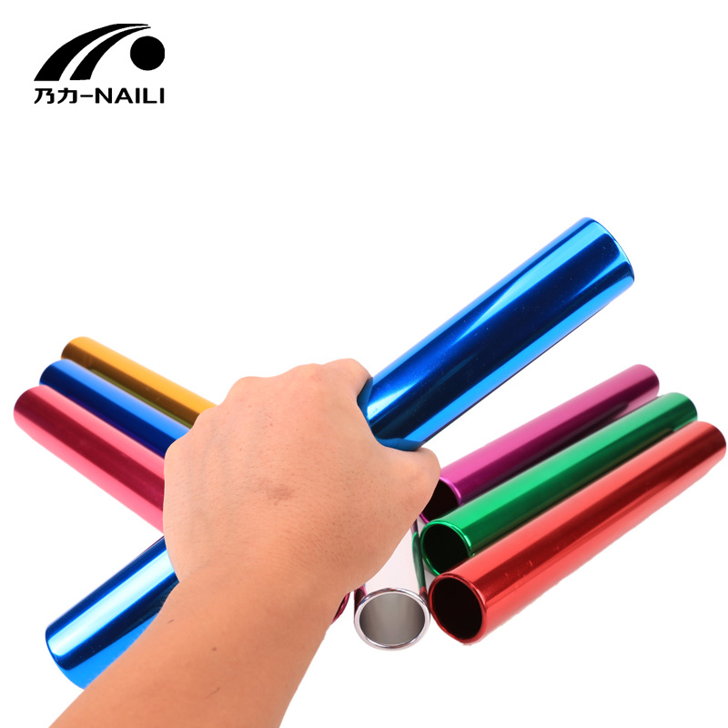 Picture of Bold 3.8cm aluminum alloy baton oxidation plating standard adult competition baton relay bar signal bar