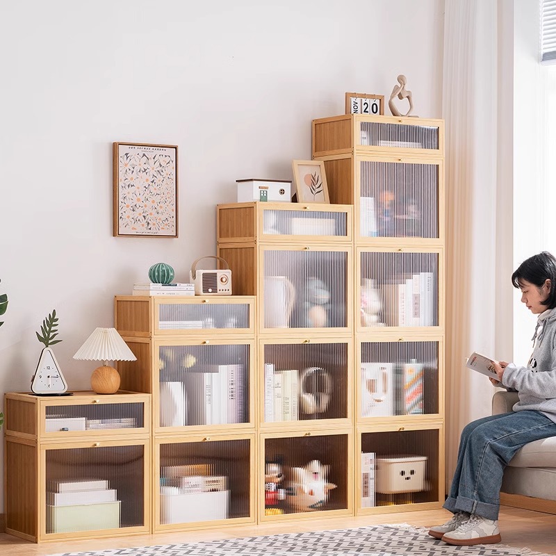 Picture of Simple Bookshelf Floor Bookcase Children's Reading Area Picture Book Rack Wall Storage Rack Living Room Household Storage Rack