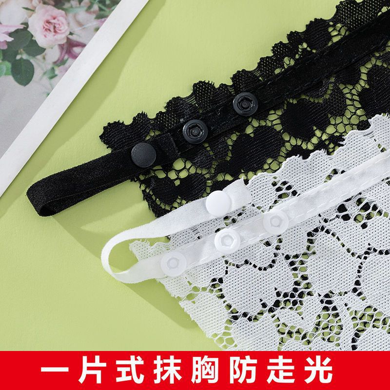 Picture of One-piece anti-light tube bra artifact lace women's seamless exquisite short sexy strapless invisible bra