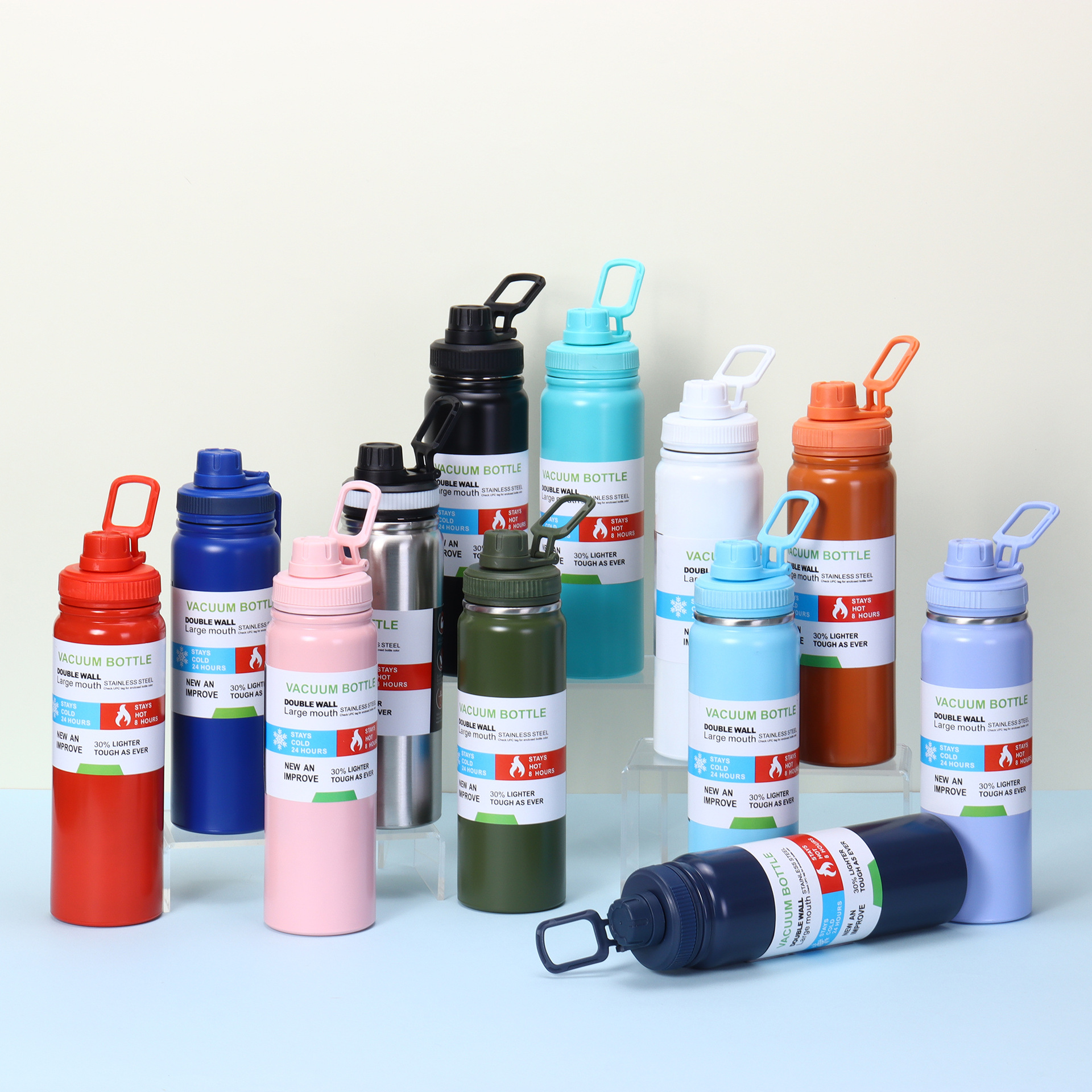 Cross-Border Portable Space Kettle Car Cup Large Capacity Stainless Steel Thermos Cup Outdoor Sports Water Cup Portable Wholesale