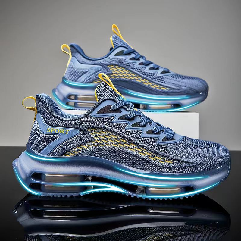 Men's Shoes 2025 New Arrival Full Palm Air Cushion Running Shoes Trendy Non-Slip Shock Absorbing Casual sneaker Summer Torre Trendy Shoes