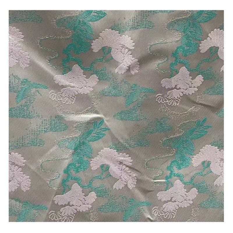 New Chinese style Imitation Song jinsonglin crane jacquard fabric spring and summer clothing fashion bags women's clothing fabric