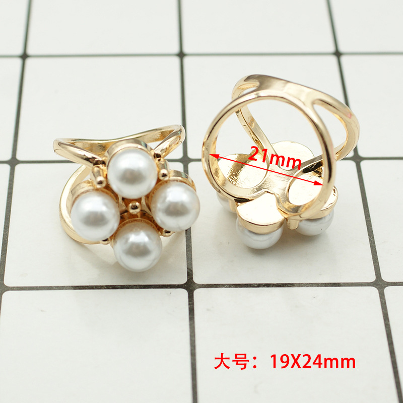 Picture of South Korea multi-functional scarf buckle high-grade Pearl fashion new Camellia windbreaker belt buckle high-end jewelry wholesale