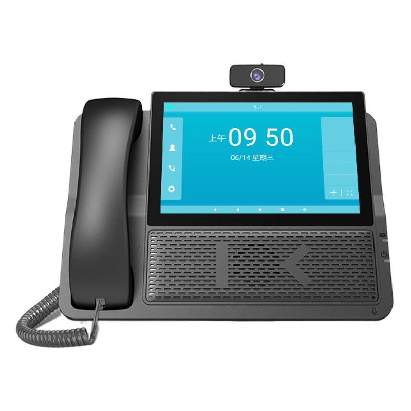 Voip Video Phone Dual Gigabit Network Port Poe Powered Dual-Band Wifi4G Plug-In Card Network Landline Full Network