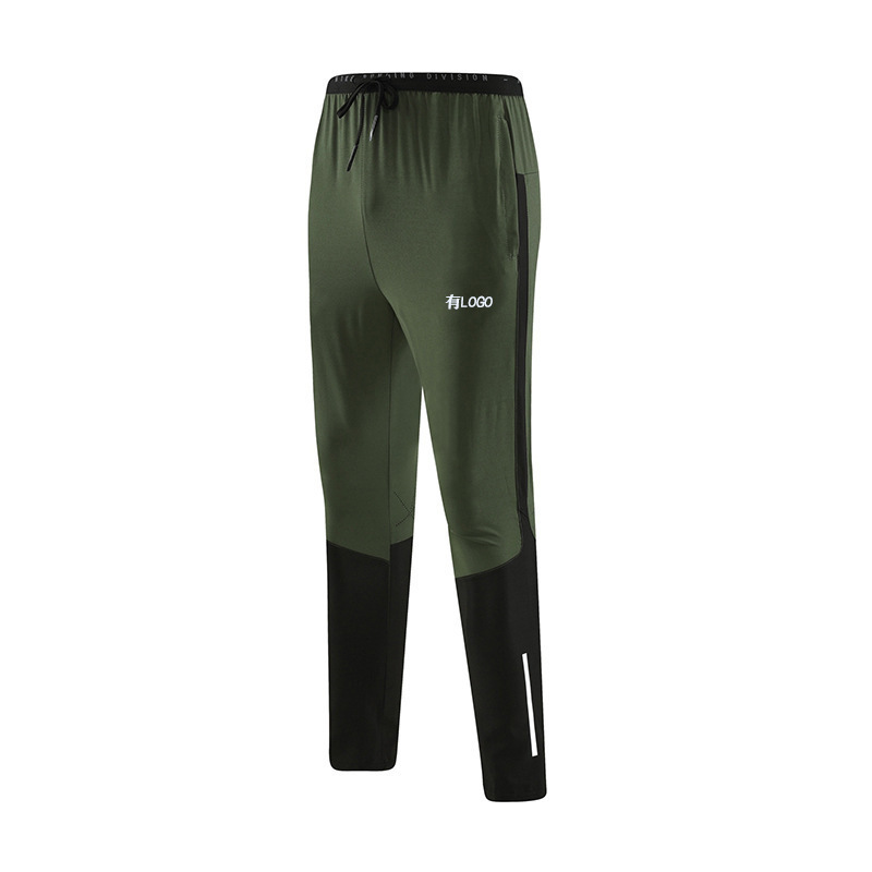 Brand in stock Quick-drying Sports Pants Men's Summer Loose Reflective Breathable Trendy All-match Fitness Casual Ankle-length Pants